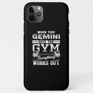Funny Gemini Gym Workout Design Case-Mate iPhone Case