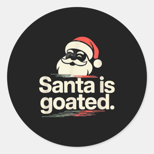 Funny Gen Alpha Gen Z Slang Funny Christmas Sweate Classic Round Sticker (Front)