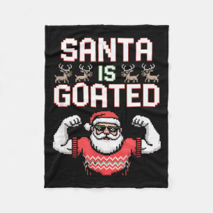 Funny Gen Alpha Gen Z Slang Funny Christmas Sweate Fleece Blanket