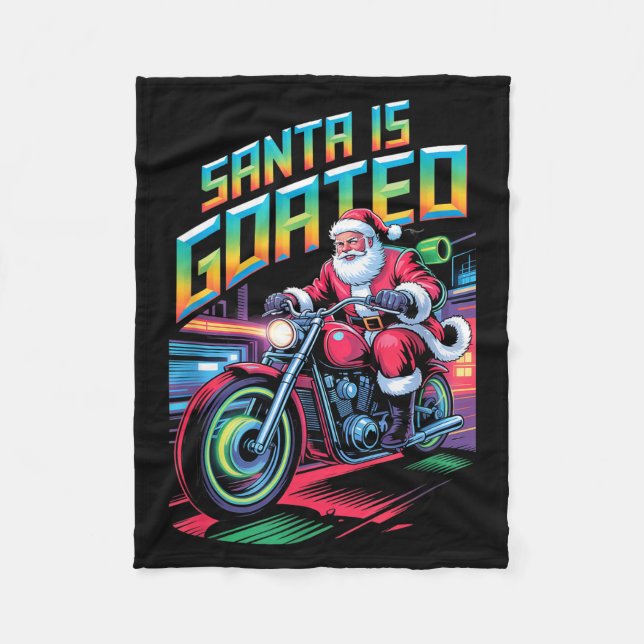 Funny Gen Alpha Gen Z Slang Funny Christmas Sweate Fleece Blanket (Front)