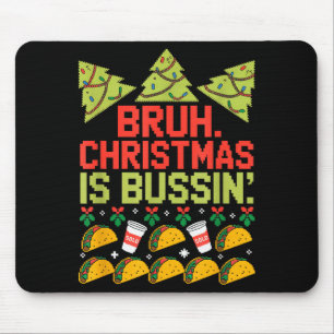 Funny Gen Alpha Gen Z Slang Funny Christmas Sweate Mouse Pad