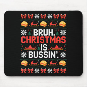Funny Gen Alpha Gen Z Slang Funny Christmas Sweate Mouse Pad
