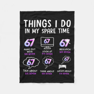 Funny Gen Alpha Lover Trend Fan Modern Youth Humor Fleece Blanket