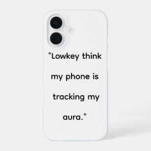 Funny Gen Z Humour iPhone Case Lowkey Think My P
