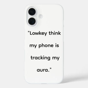 Funny Gen Z Humour iPhone Case Lowkey Think My P