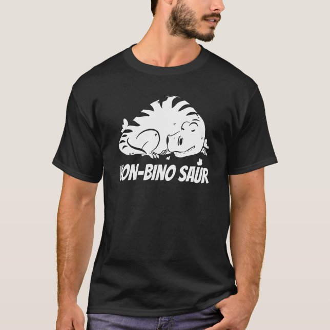 Funny Gender Fluid Neutral Binary Pride - Non Bino T-Shirt (Front)