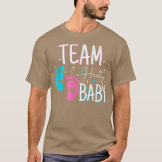 Funny gender reveal of team healthy baby party sup T-Shirt