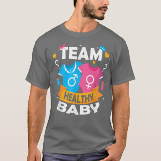 Funny Gender Reveal Of Team Healthy Baby Party Sup T-Shirt