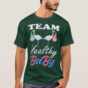 Funny gender reveal of team healthy baby party sup T-Shirt