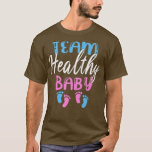 Funny Gender Reveal Of Team Healthy Baby Party Sup T-Shirt