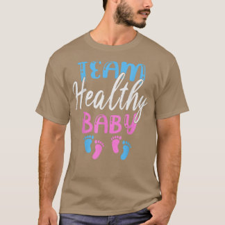 Funny Gender Reveal Of Team Healthy Baby Party Sup T-Shirt