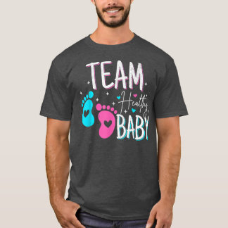 Funny gender reveal of team healthy baby party sup T-Shirt