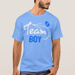 Funny Gender Reveal Team Boy Blue Pregnancy Announ T-Shirt