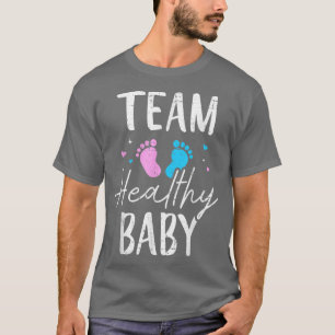 Funny gender reveal team healthy baby party suppli T-Shirt