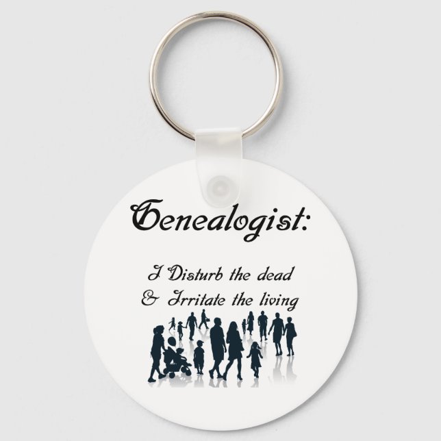 Funny Genealogy Keychain (Front)