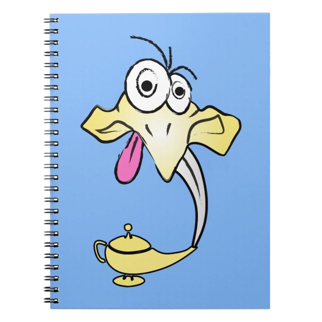 Funny genie spiral notebook (Front)