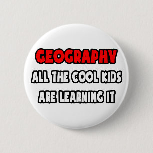 Funny Geography Teacher Shirts and Gifts 6 Cm Round Badge