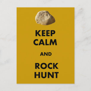 Funny Geologist Gifts "Keep Calm and...." Postcard