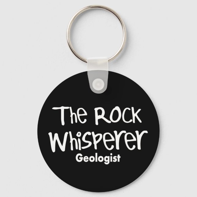 Funny Geologist Gifts "These Are My Rocks" Key Ring (Front)