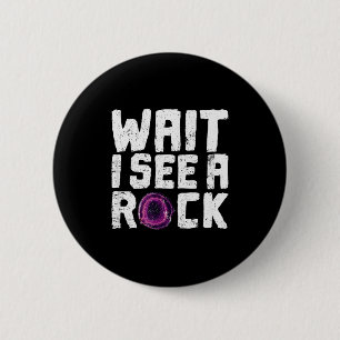 Funny Geologist Rock Hounding Geode Vintage Shirt  6 Cm Round Badge