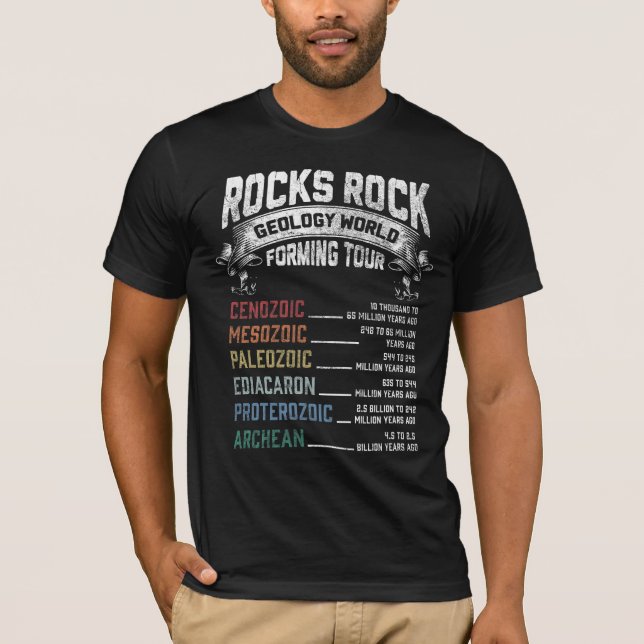Funny Geology Rock Forming Humour Geologist T-Shirt (Front)