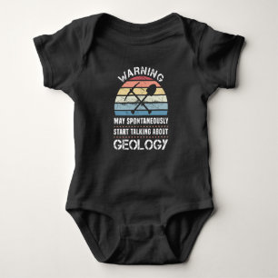 Funny Geology Sunset Gift for Geologist Baby Bodysuit