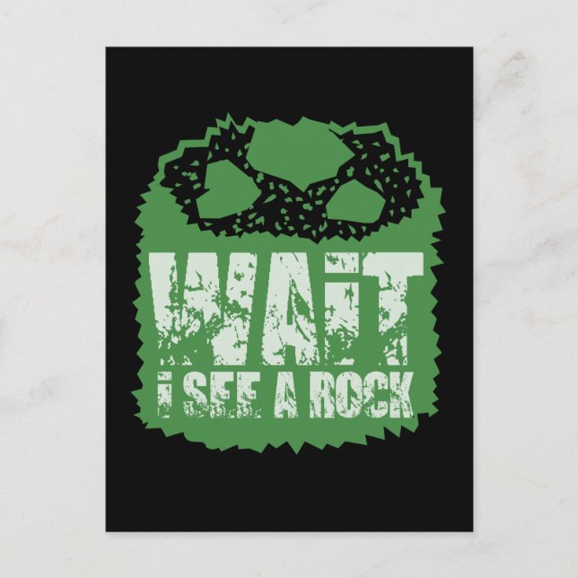 Funny Geology - Wait I See A Rock Postcard (Front)