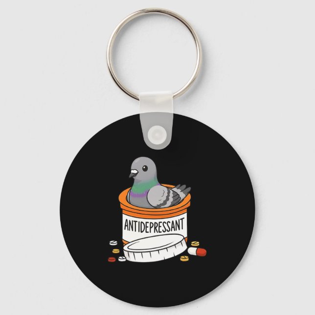 Funny Geon Anti Depressant Zoo Boys Girls Premium  Key Ring (Front)