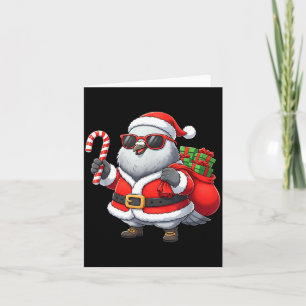 Funny Geon Christmas Santa Outfit Xmas Boys Girls  Card