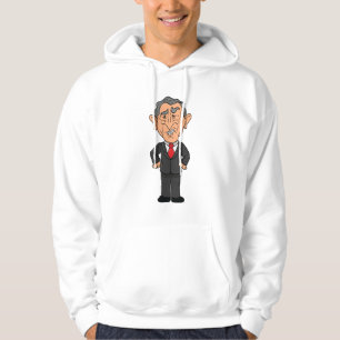 Funny George W Bush Political Caricature Hoodie