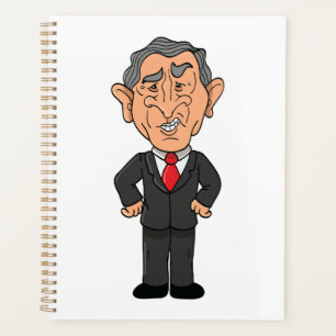 Funny George W Bush Political Caricature Planner