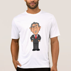 Funny George W Bush Political Caricature T-Shirt