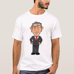 Funny George W Bush Political Caricature T-Shirt