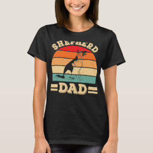 Funny German Shepherd Dad Print Dog Vintage Retro T-Shirt