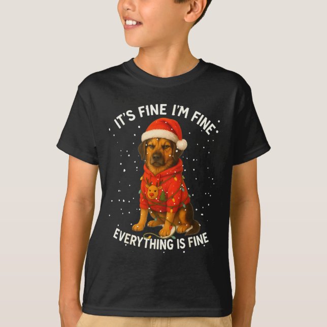 Funny German Shepherd Decorate Christmas Shirts I' (Front)