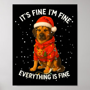 Funny German Shepherd Decorate Christmas Shirts I' Poster