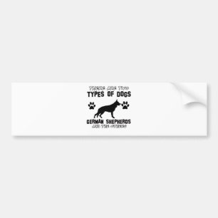 Funny german shepherd designs bumper sticker