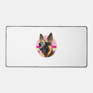Funny German Shepherd Dog Design Art Costume Outfi Desk Mat