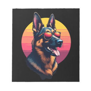 Funny German Shepherd Dog Design Art Costume Outfi Notepad