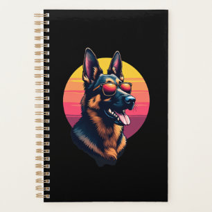 Funny German Shepherd Dog Design Art Costume Outfi Planner