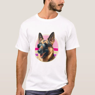 Funny German Shepherd Dog Design Art Costume Outfi T-Shirt