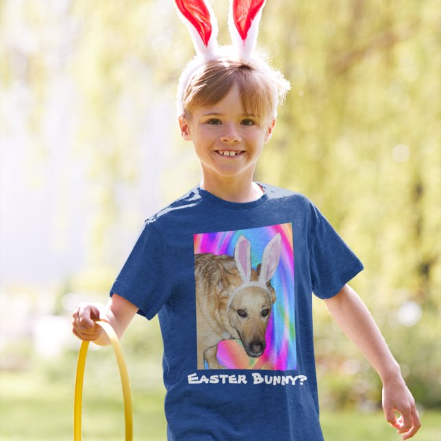 Funny German Shepherd Dog & Easter Bunny Ears Kids T-Shirt (Funny German Shepherd Dog & Easter Bunny Ears Kids T-Shirt)