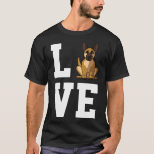 Funny German Shepherd Dog Love R T-Shirt