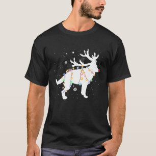Funny German Shepherd Dog Tree Christmas Lights Xm T-Shirt