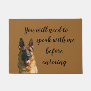 Funny German Shepherd Doormat