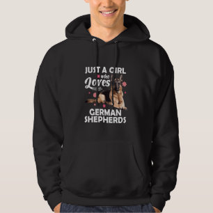 Funny German Shepherd For Girls Women Kids Dog Lov Hoodie