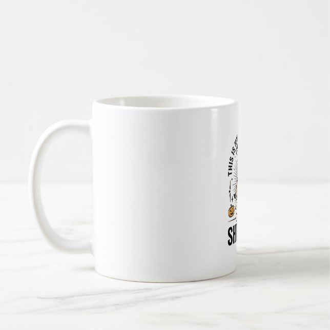 Funny German Shepherd Halloween Costume Dog Design Coffee Mug (Left)