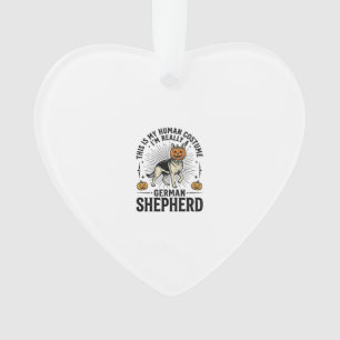 Funny German Shepherd Halloween Costume Dog Design Ornament