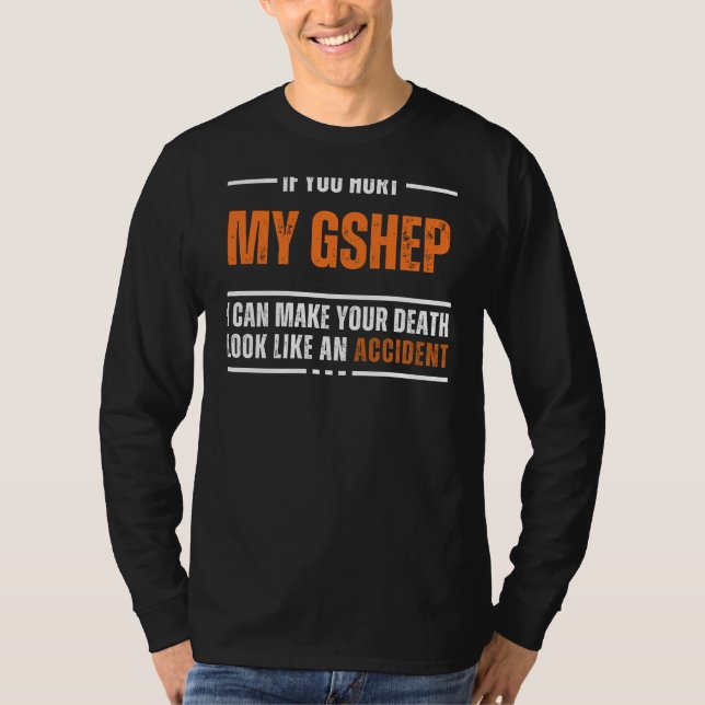 Funny German Shepherd Lover Tee - Bold and Hilario (Front)