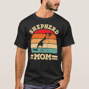 Funny German Shepherd Mum Print Dog Vintage Retro T-Shirt